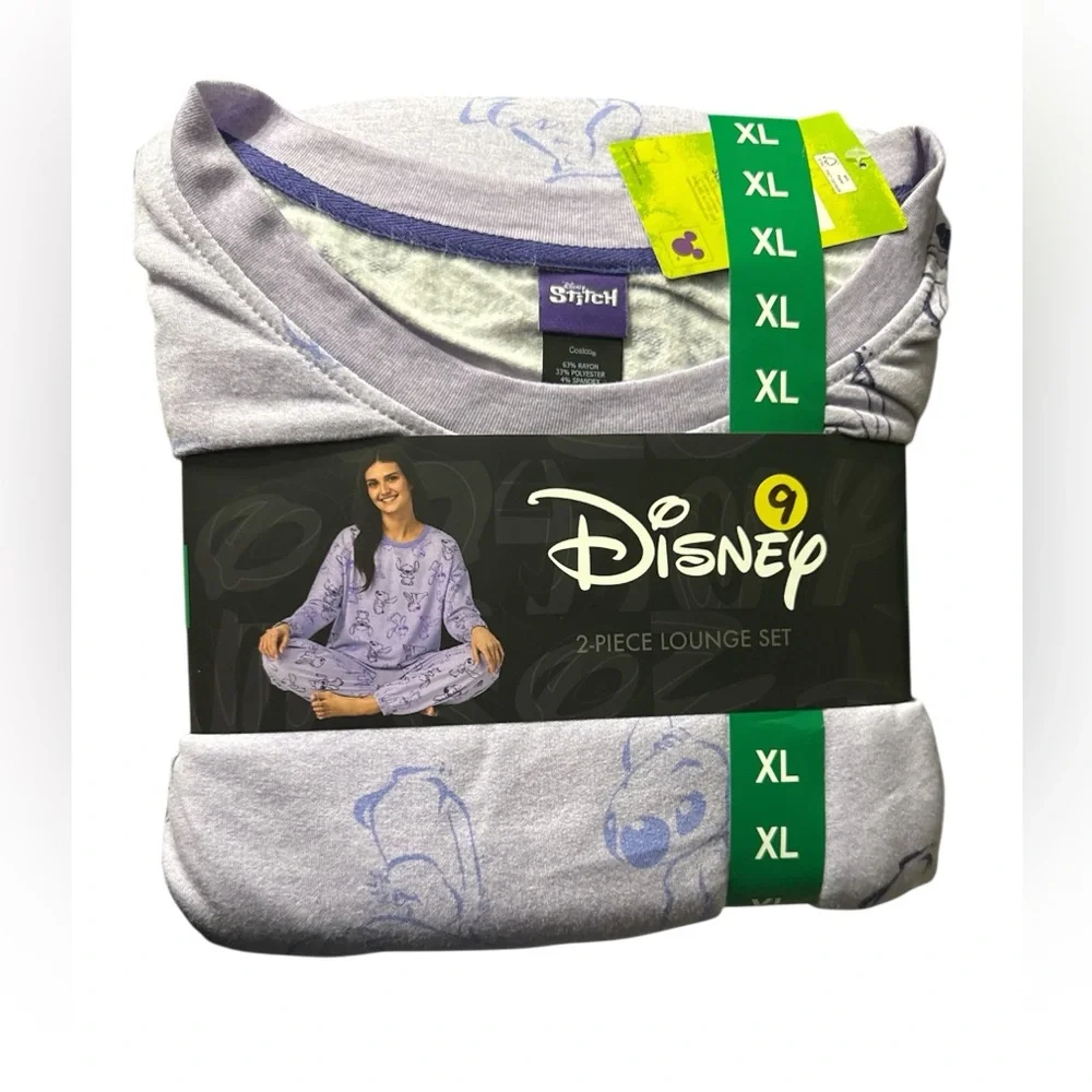 Disney Purple Stitch Pajama Set NWT Size XL - Picture 2 of 5